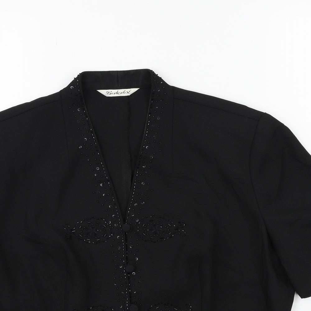 Womens UK Size 14 Berkertex Black Jacket