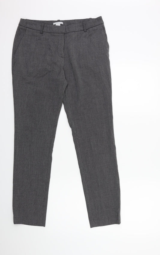 Womens UK Size 10 H&M Regular Fit  Black Trousers