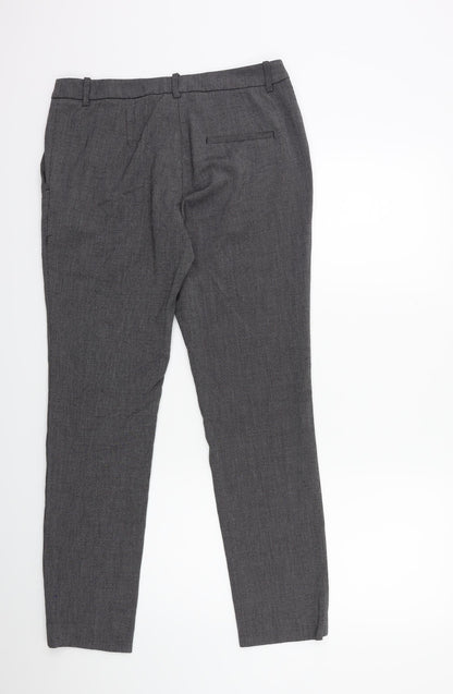 Womens UK Size 10 H&M Regular Fit  Black Trousers
