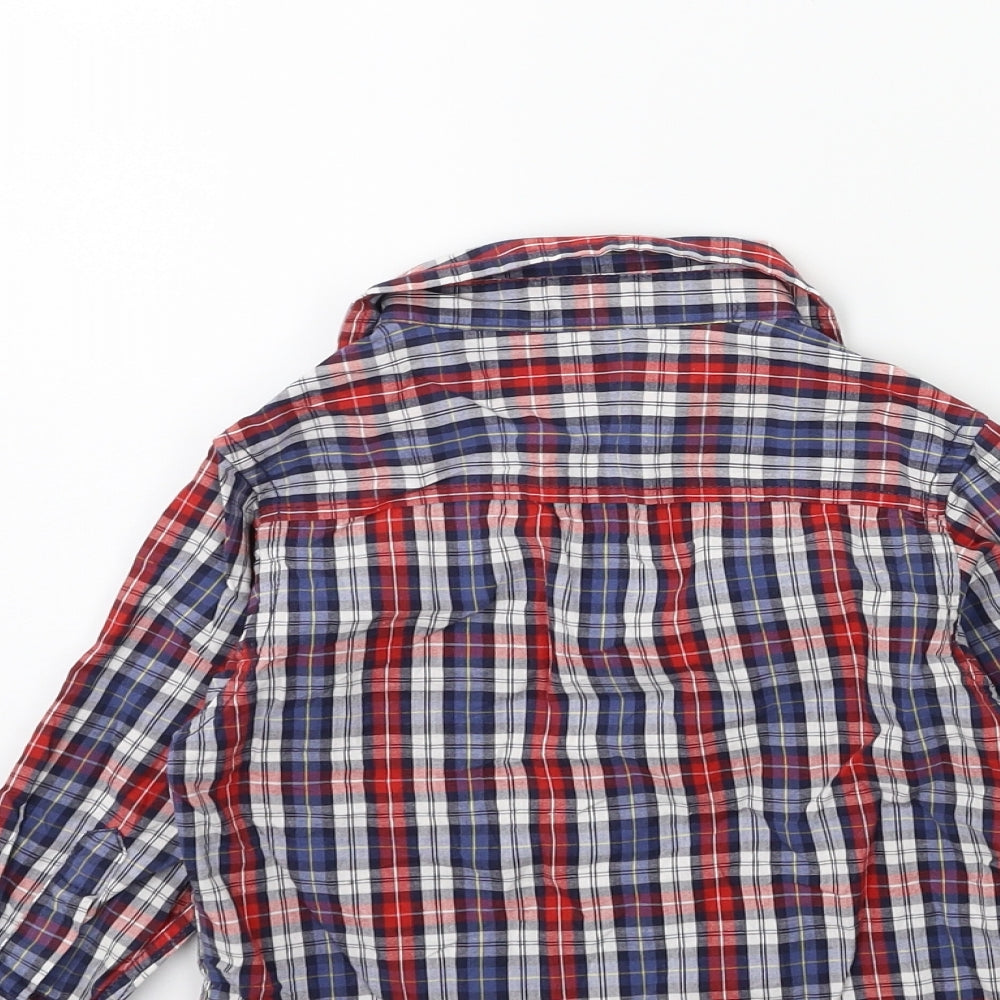 Earlydays Baby Blue Check  Basic T-Shirt Size 12 Months