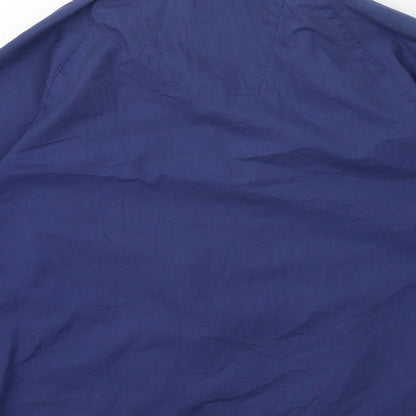 Mens UK Size M Preworn Blue Overcoat