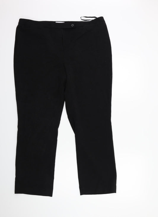EWM Womens Black   Trousers  Size 20 L28 in