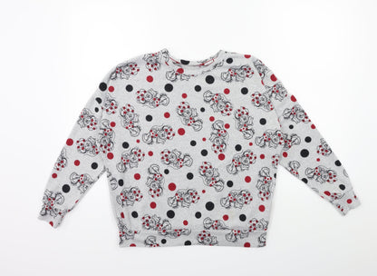 Disney Womens Grey   Top Pyjama Top Size 8  - MINNIE MOUSE
