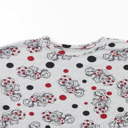 Disney Womens Grey   Top Pyjama Top Size 8  - MINNIE MOUSE