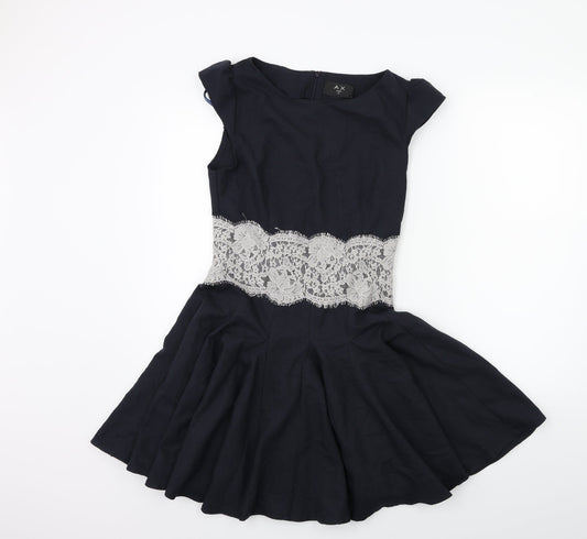 AX Paris Womens Blue   Fit & Flare  Size 8