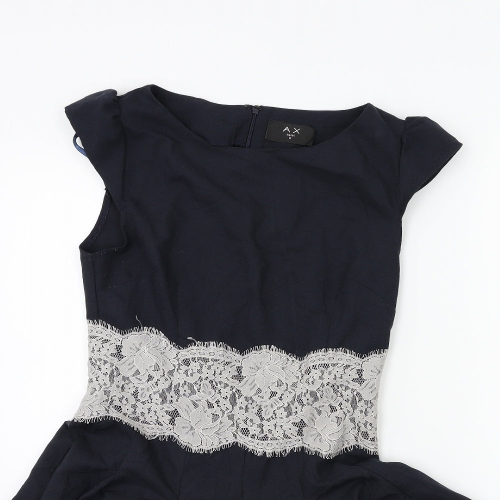 AX Paris Womens Blue   Fit & Flare  Size 8