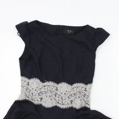 AX Paris Womens Blue   Fit & Flare  Size 8