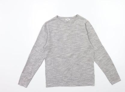 NEXT Mens Grey  Knit Pullover Jumper Size S