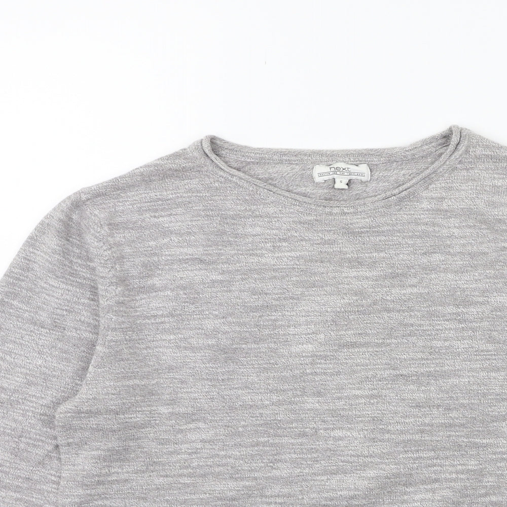 NEXT Mens Grey  Knit Pullover Jumper Size S