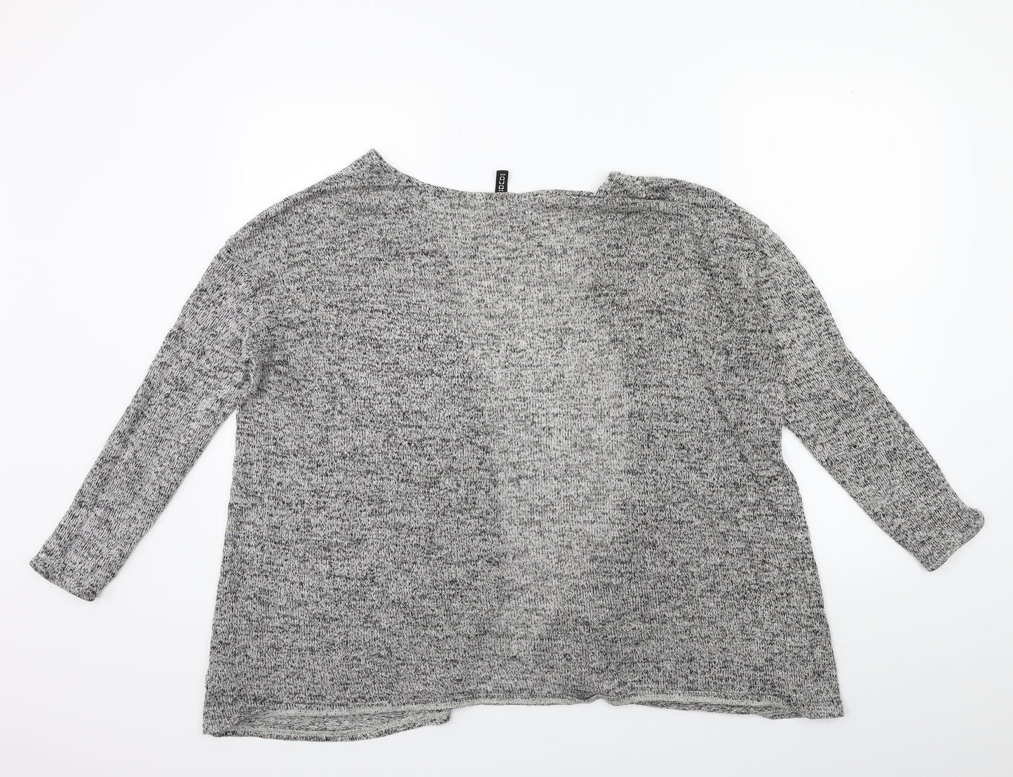H&M Womens Grey  Knit Cape Jumper Size M