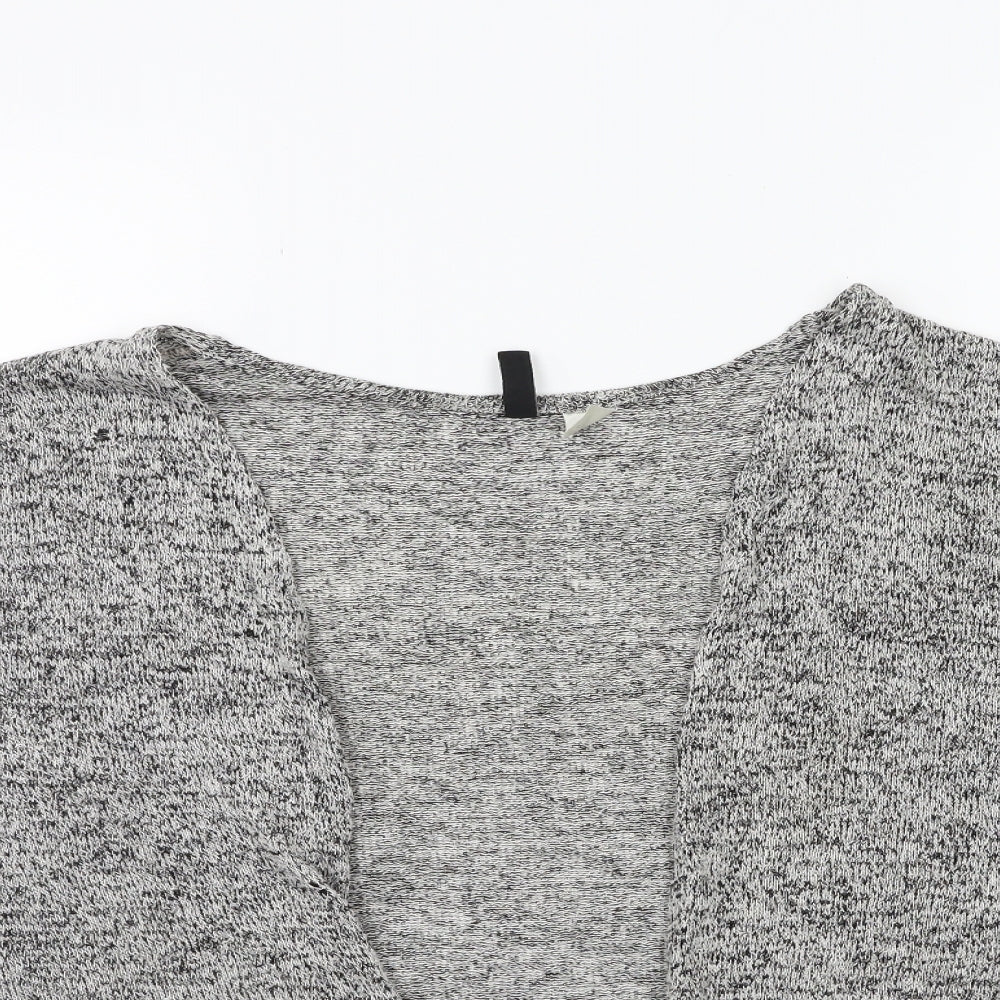 H&M Womens Grey  Knit Cape Jumper Size M