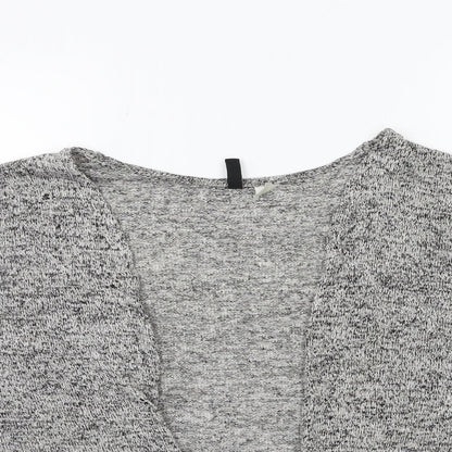 H&M Womens Grey  Knit Cape Jumper Size M