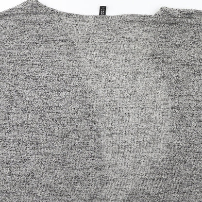 H&M Womens Grey  Knit Cape Jumper Size M