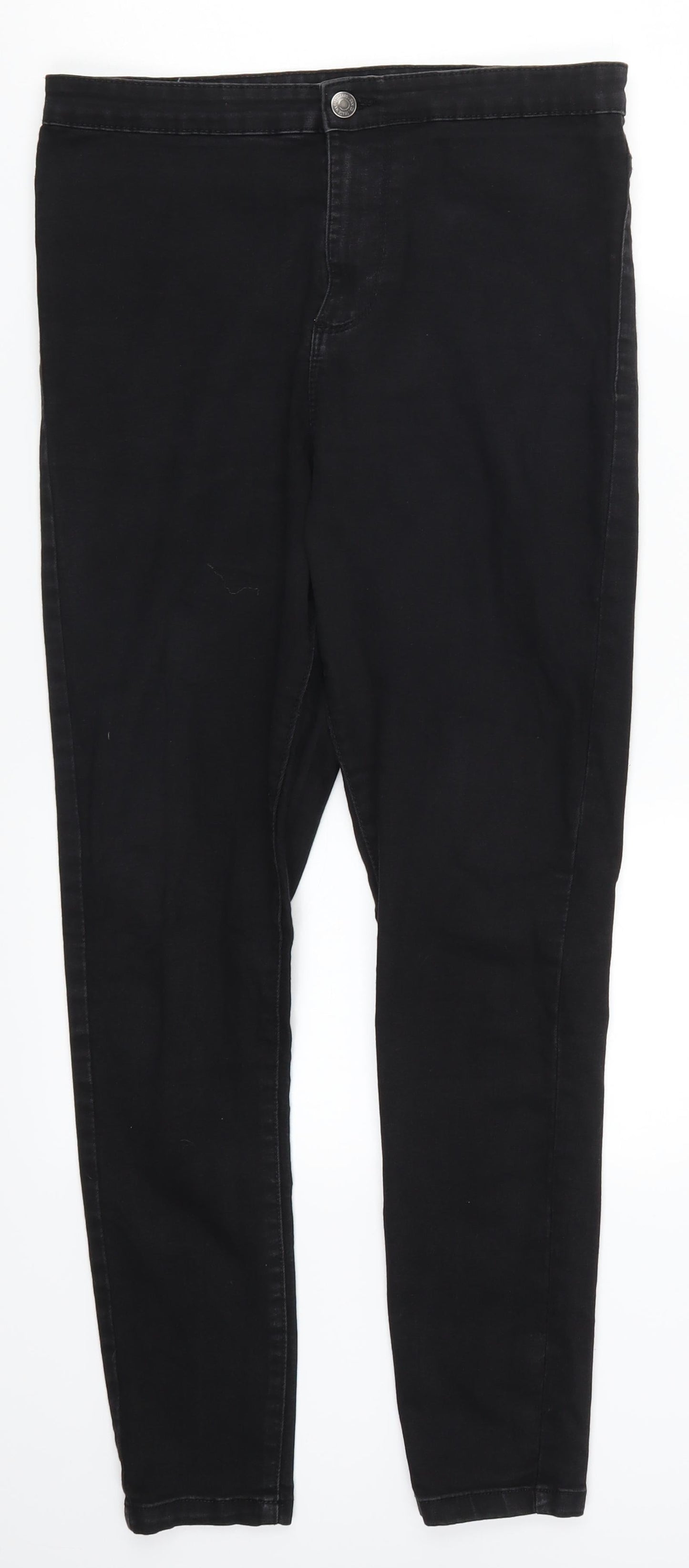 Denim Co Womens Black  Denim Skinny Jeans Size 14 L25 in