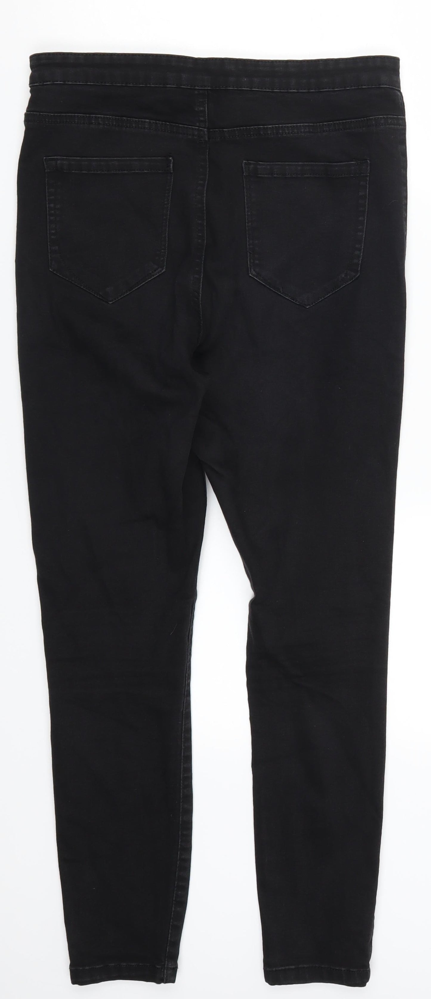 Denim Co Womens Black  Denim Skinny Jeans Size 14 L25 in