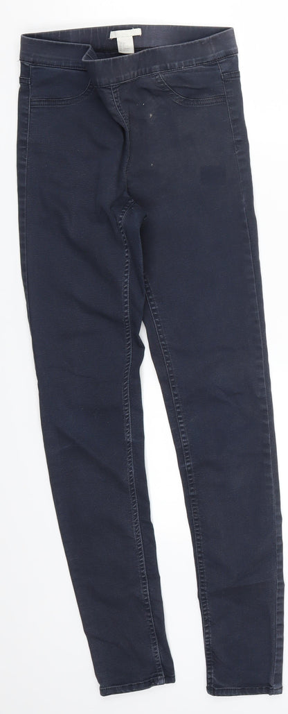 Womens UK Size 6 H&M Regular Fit Jegging Blue Jeans