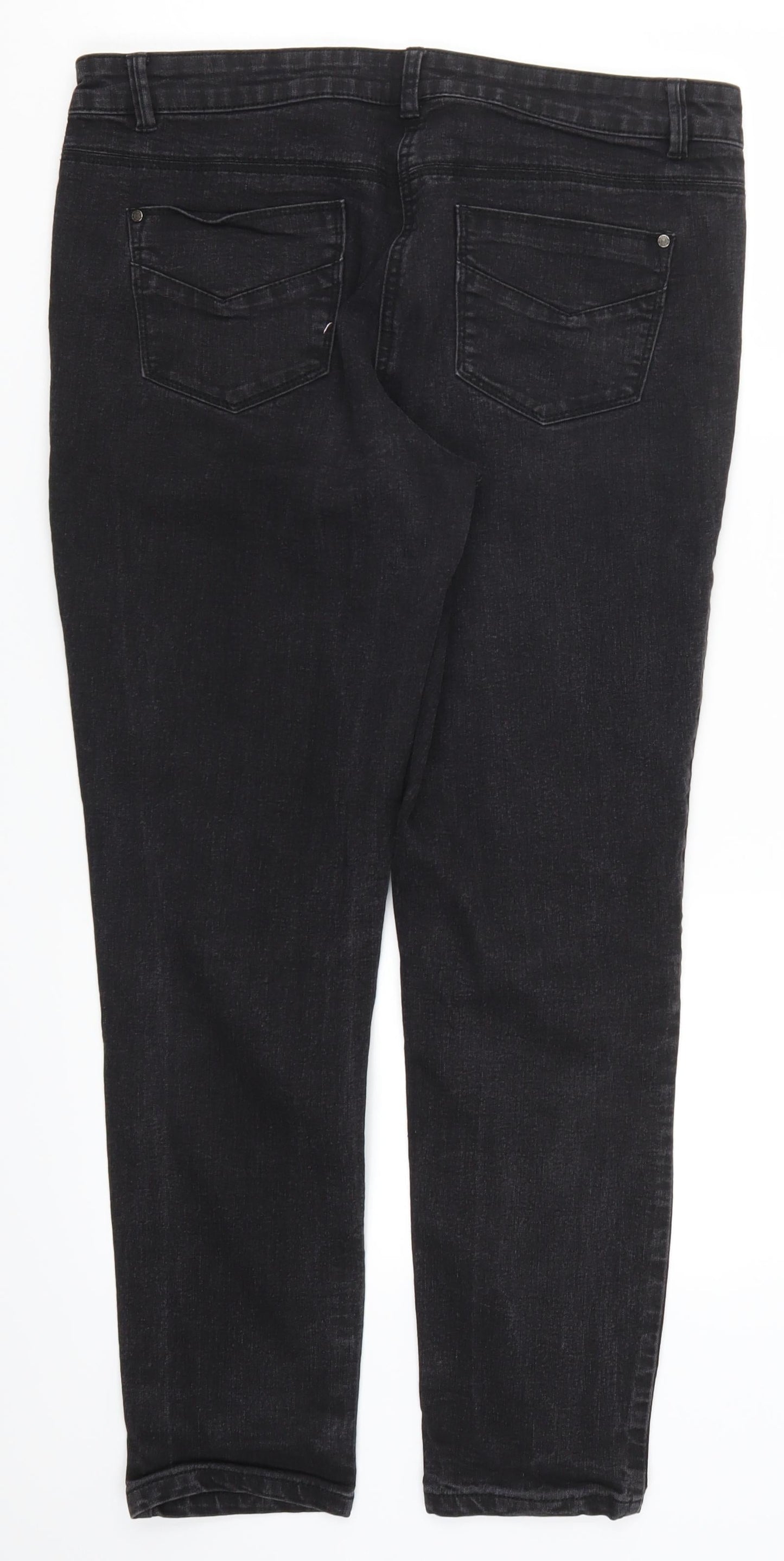 Womens UK Size 33 in Preworn Regular Fit Skinny Black Jeans