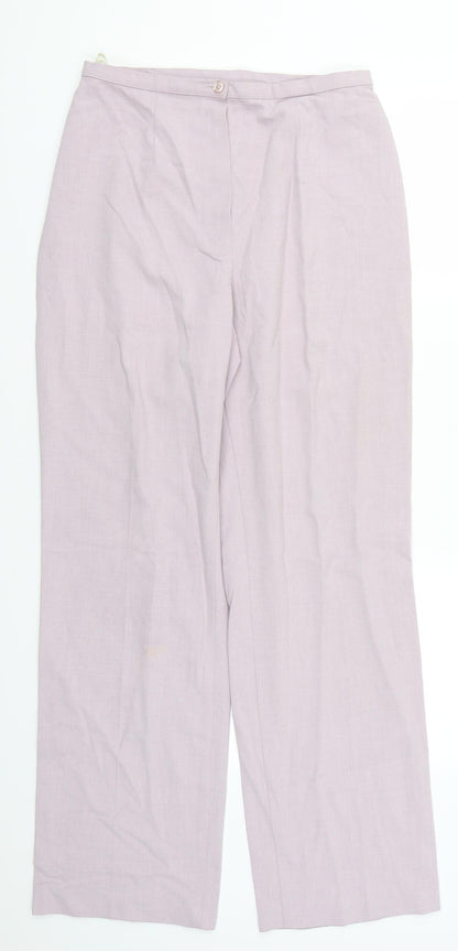 Womens UK Size 14 Marks and Spencer Regular Fit  Purple Trousers