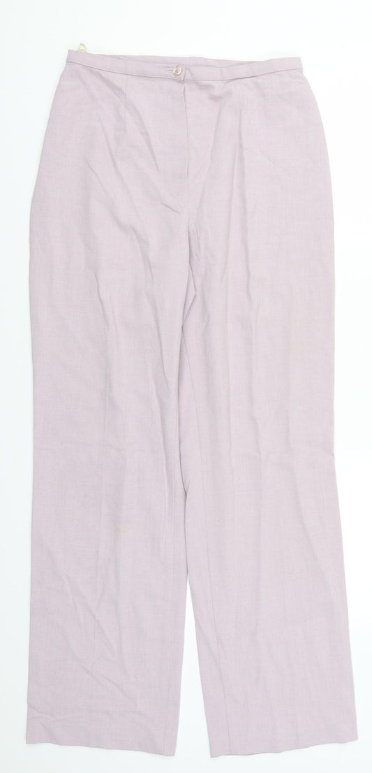 Womens UK Size 14 Marks and Spencer Regular Fit  Purple Trousers