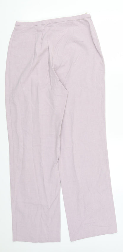Womens UK Size 14 Marks and Spencer Regular Fit  Purple Trousers
