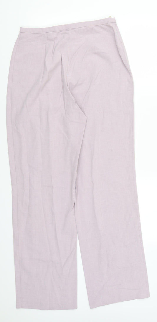 Womens UK Size 14 Marks and Spencer Regular Fit  Purple Trousers