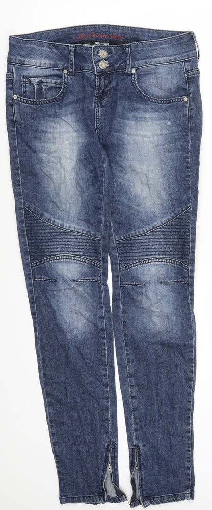 Womens UK Size 32 in Preworn Regular Fit Skinny Blue Jeans