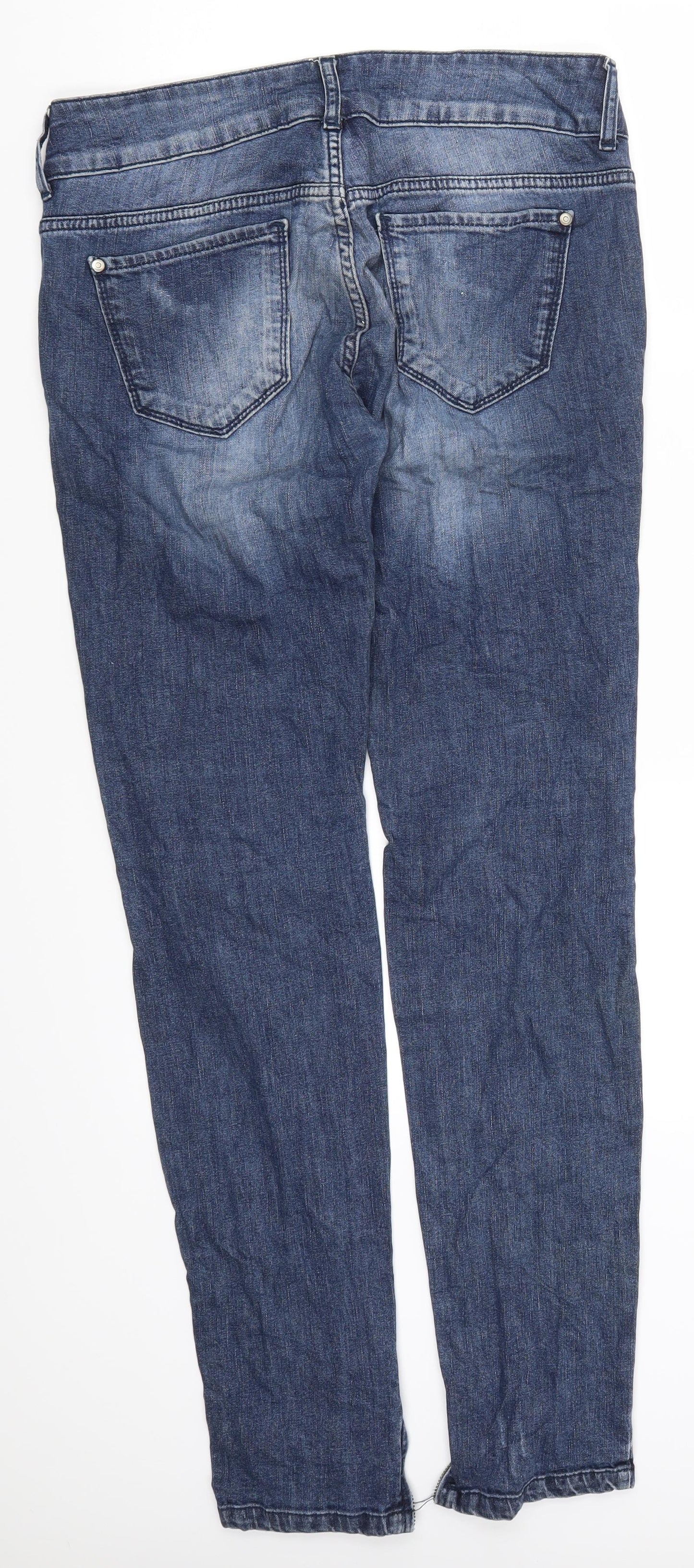 Womens UK Size 32 in Preworn Regular Fit Skinny Blue Jeans