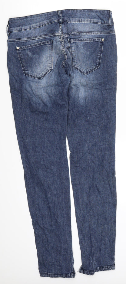 Womens UK Size 32 in Preworn Regular Fit Skinny Blue Jeans