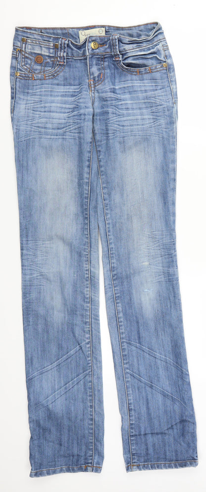 Oxxy Womens Blue  Denim Straight Jeans Size 26 in L33 in