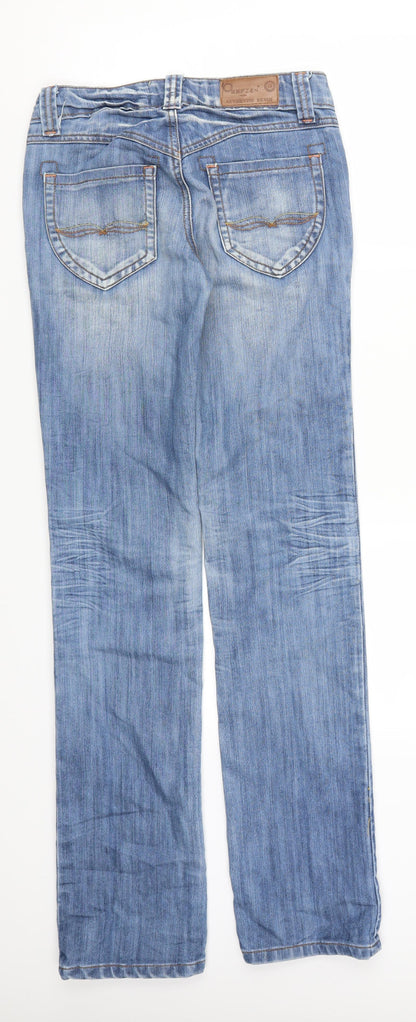 Oxxy Womens Blue  Denim Straight Jeans Size 26 in L33 in