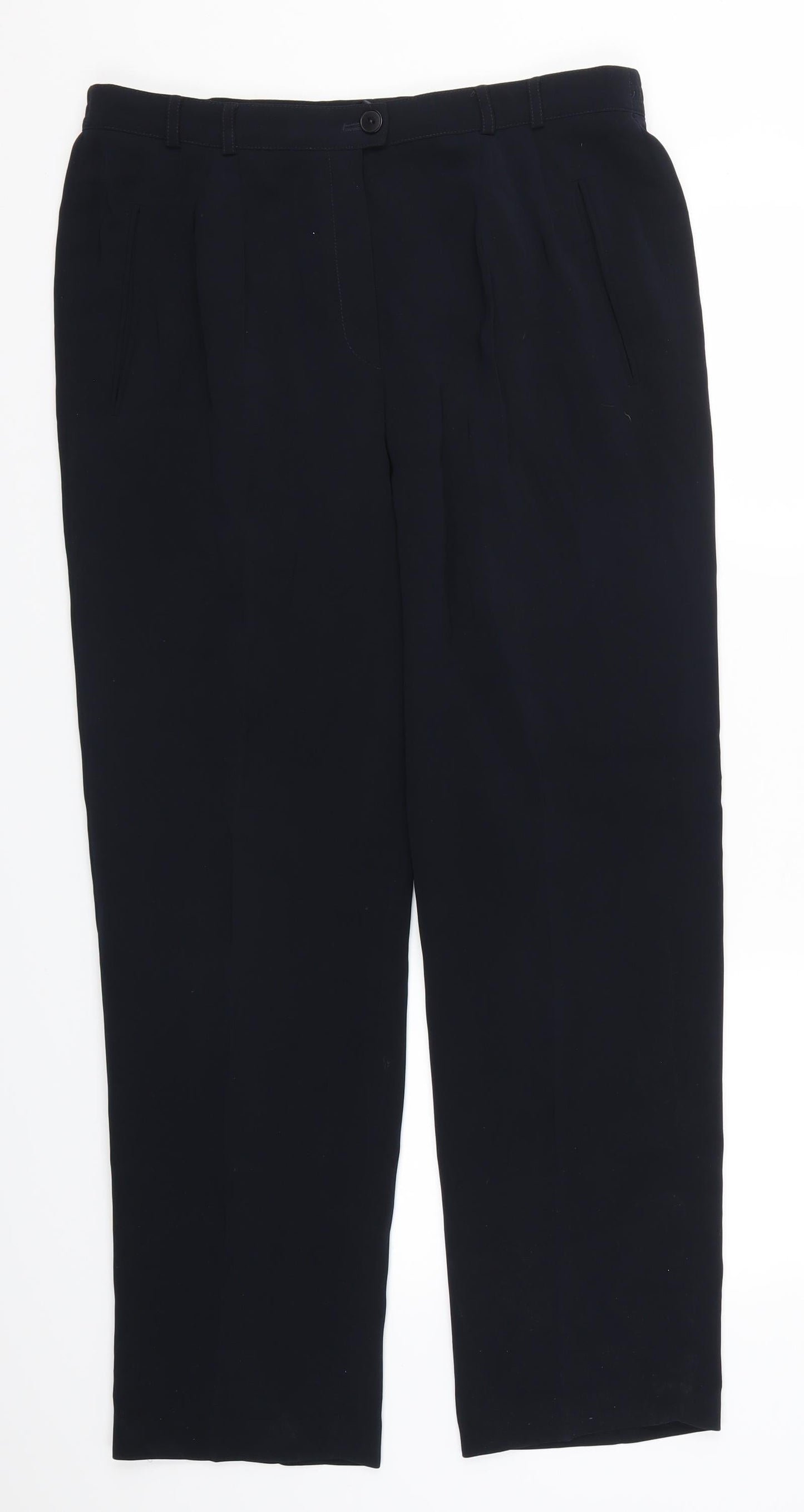 Womens UK Size 32 in Marcona Regular Fit  Blue Trousers