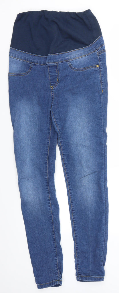 Boohoo Womens Blue  Denim Skinny Jeans Size 8 L28 in