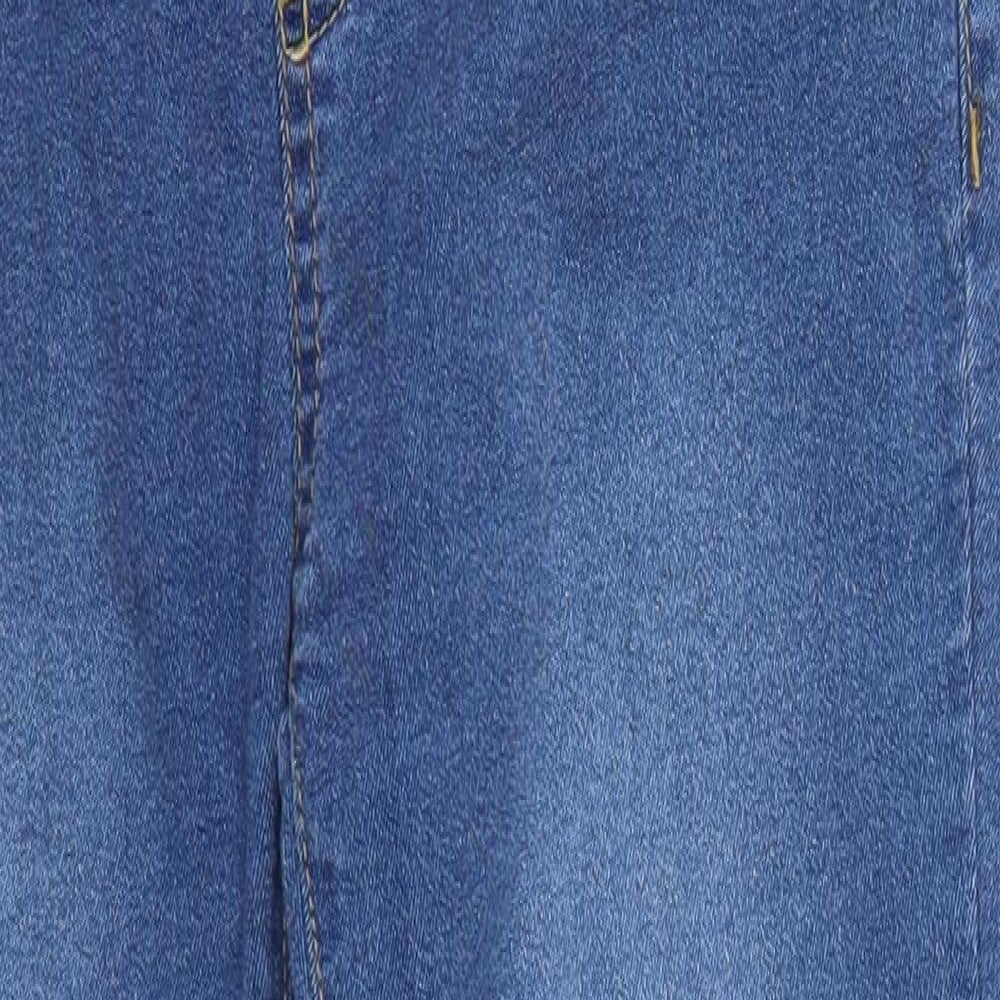 Boohoo Womens Blue  Denim Skinny Jeans Size 8 L28 in