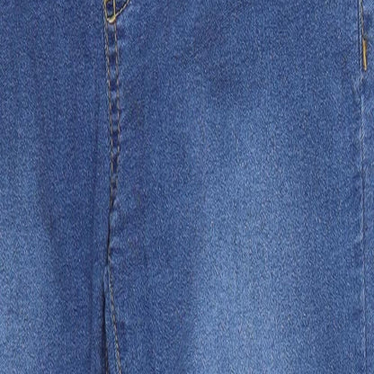 Boohoo Womens Blue  Denim Skinny Jeans Size 8 L28 in
