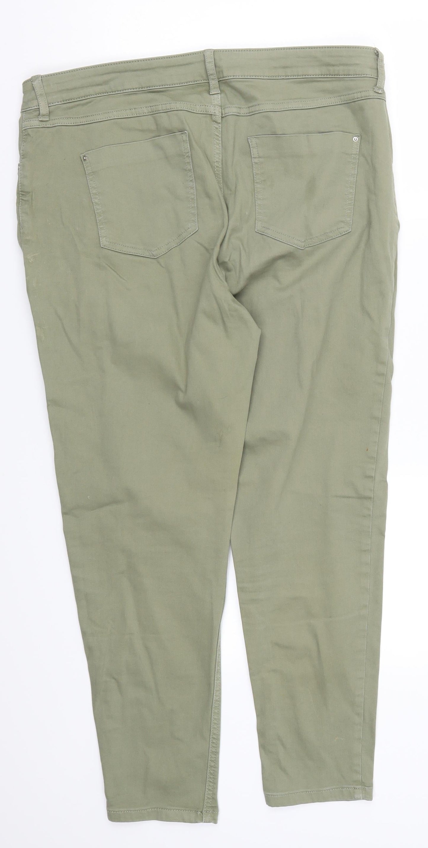Womens UK Size 36 in Preworn Regular Fit Jegging Green Jeans