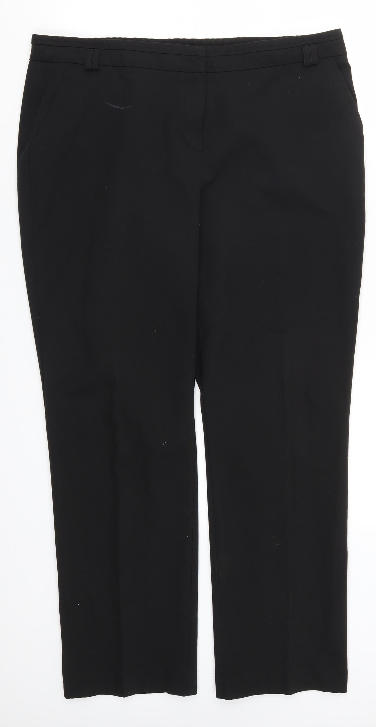 George Womens Black   Trousers  Size 16 L29 in