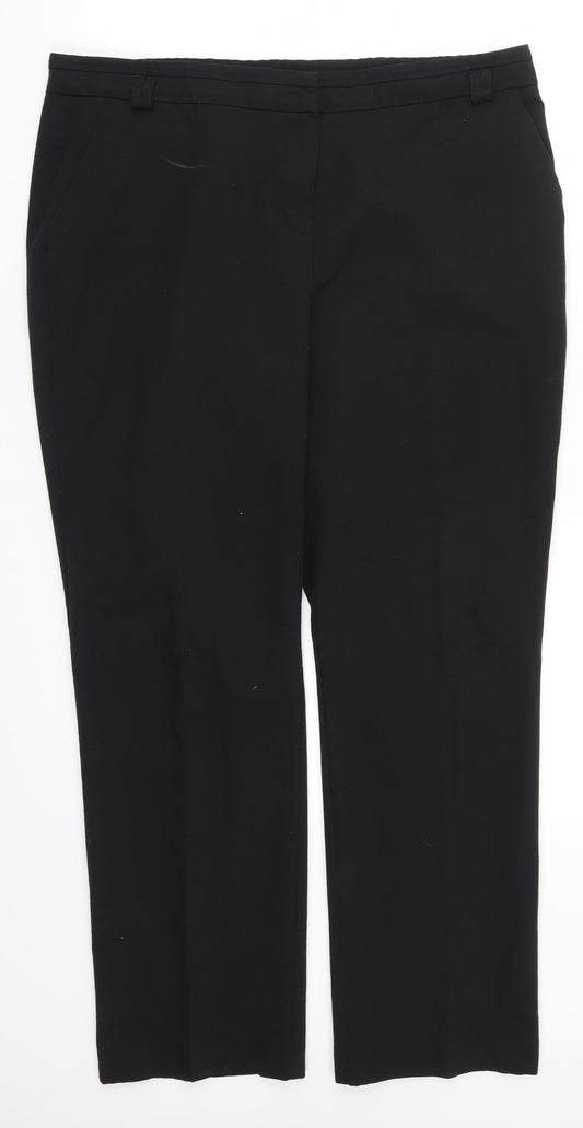 George Womens Black   Trousers  Size 16 L29 in