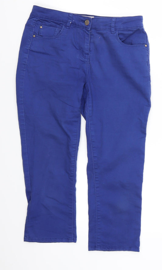 Red Herring Womens Blue  Denim Cropped Jeans Size 8 L21 in