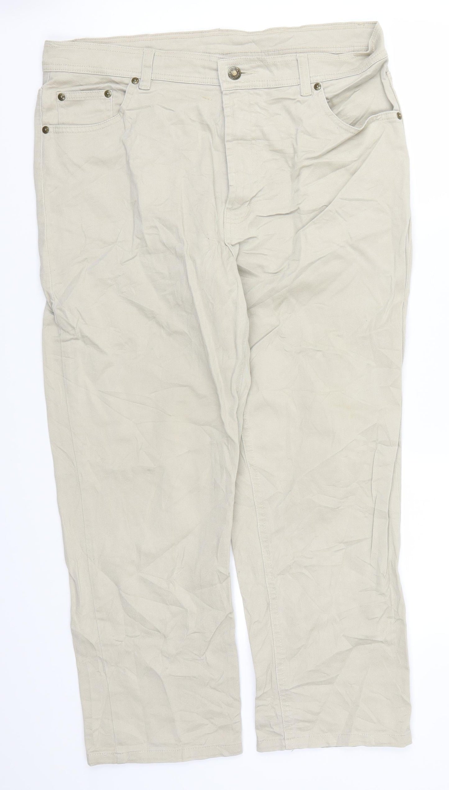 Chamargue Womens Beige   Cropped Trousers Size 36 in L25 in
