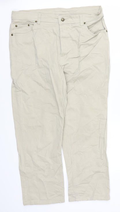 Chamargue Womens Beige   Cropped Trousers Size 36 in L25 in