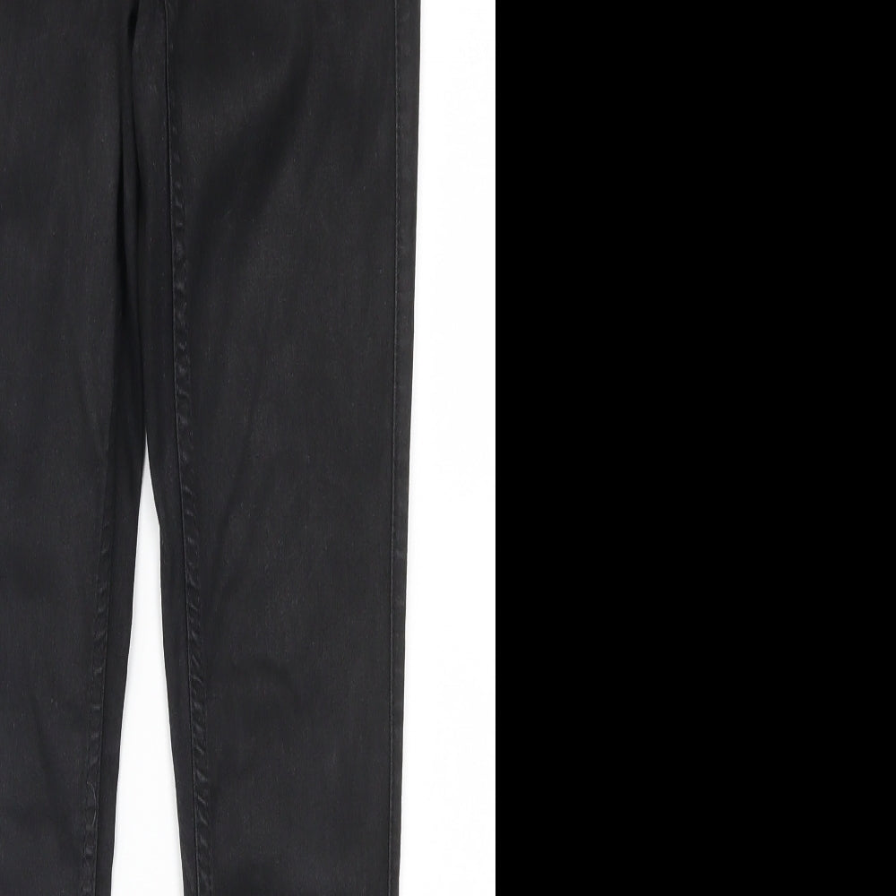 Topshop Womens Black  Denim Skinny Jeans Size 25 in L26 in