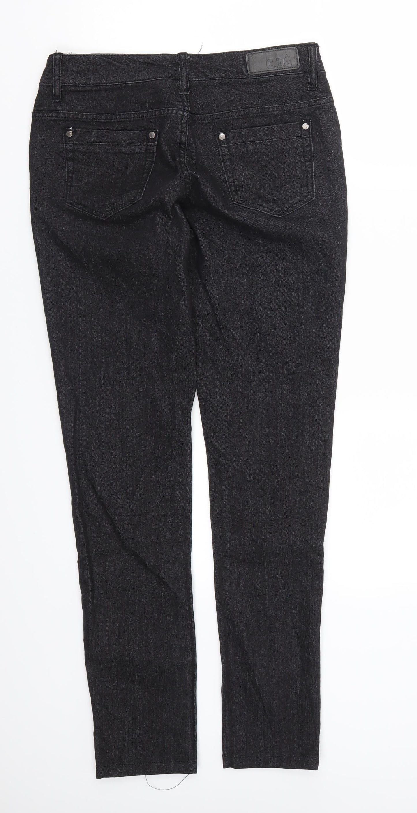 CIC Womens Black  Denim Skinny Jeans Size 28 in L30 in