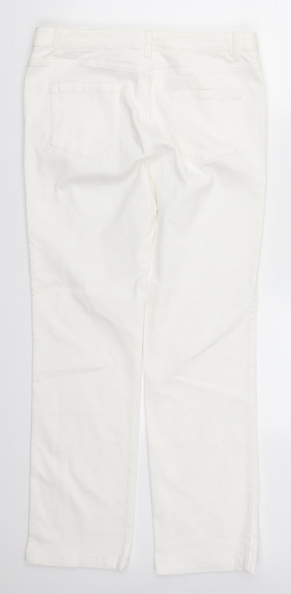 Per Una Womens White  Denim Straight Jeans Size 30 in L27 in