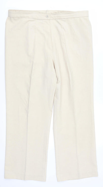Marks and Spencer Womens Beige   Trousers  Size 37 in L26.5 in