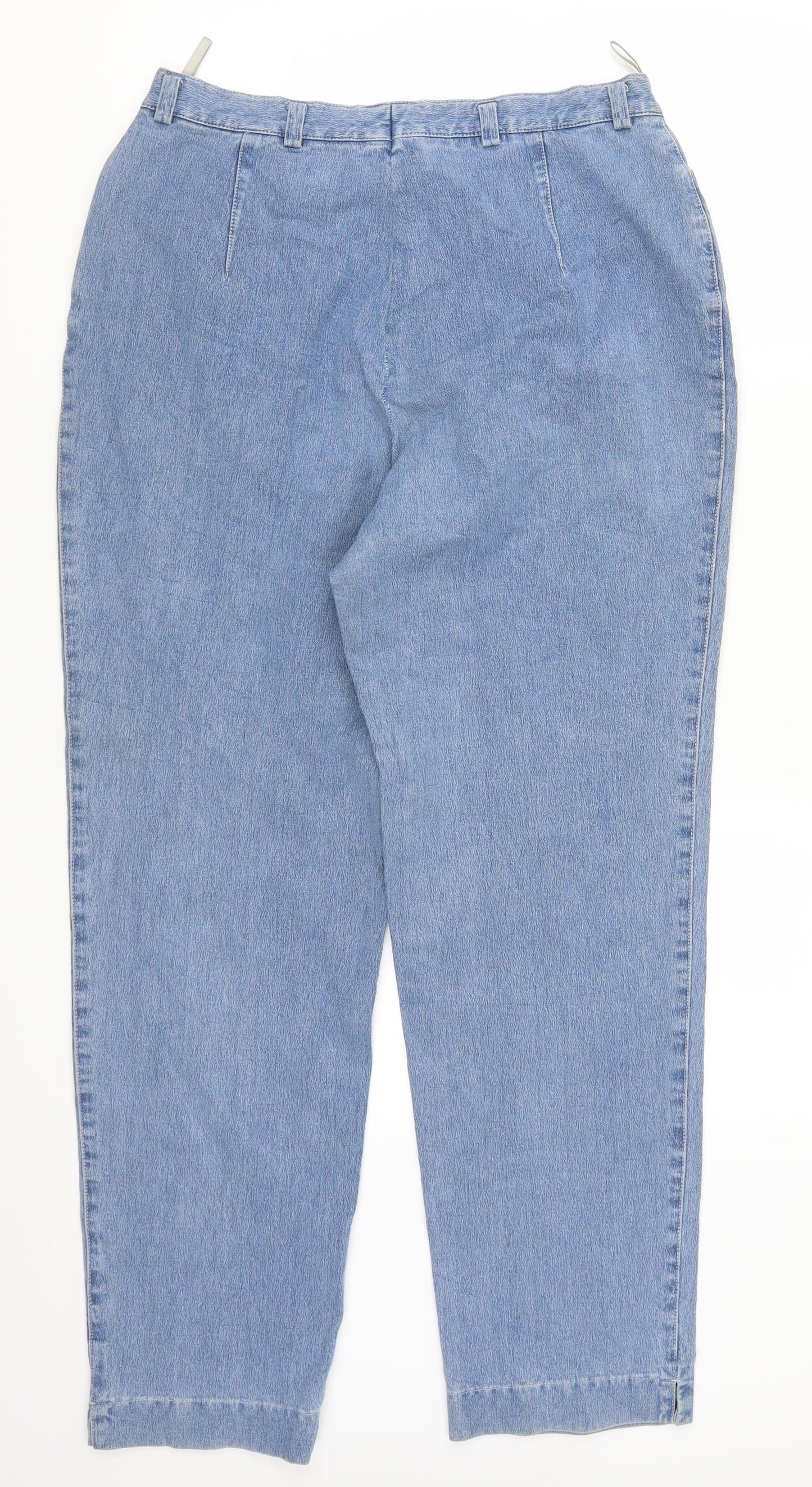 Gaby Mersmann Womens Blue  Denim Straight Jeans Size 14 L28 in