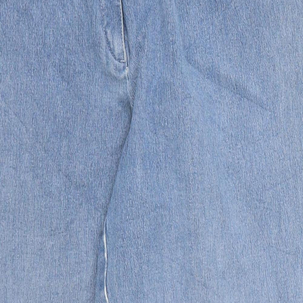 Gaby Mersmann Womens Blue  Denim Straight Jeans Size 14 L28 in