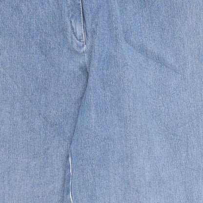 Gaby Mersmann Womens Blue  Denim Straight Jeans Size 14 L28 in