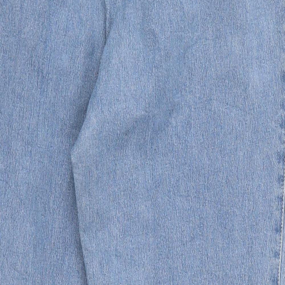 Gaby Mersmann Womens Blue  Denim Straight Jeans Size 14 L28 in