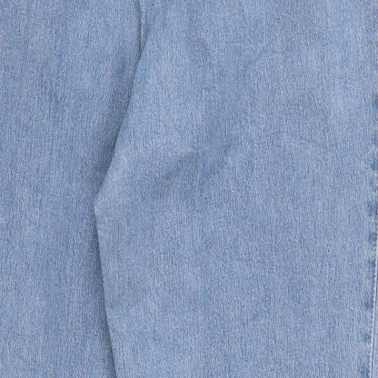 Gaby Mersmann Womens Blue  Denim Straight Jeans Size 14 L28 in