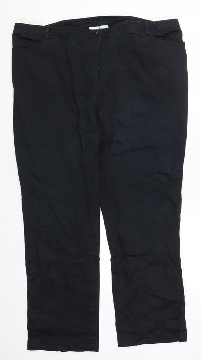 Querdani Womens Black   Trousers  Size 40 in L27 in